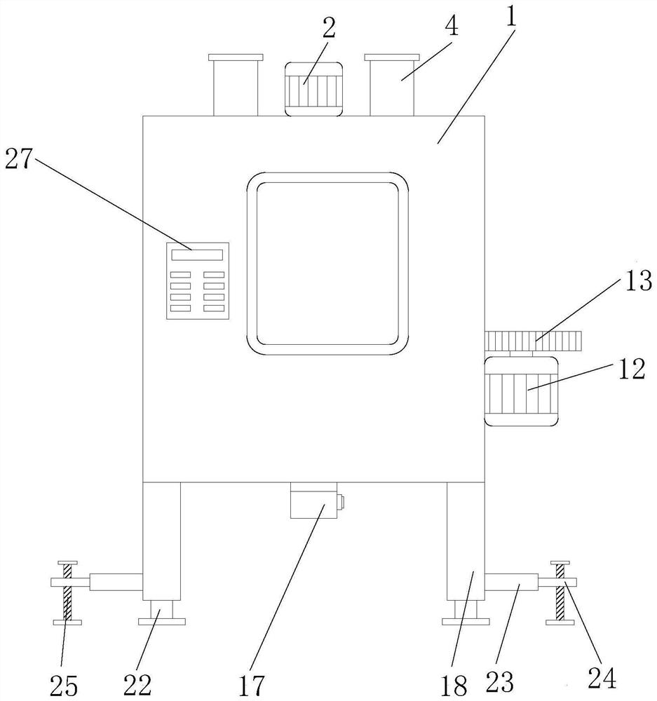 Plastic processing stirring device