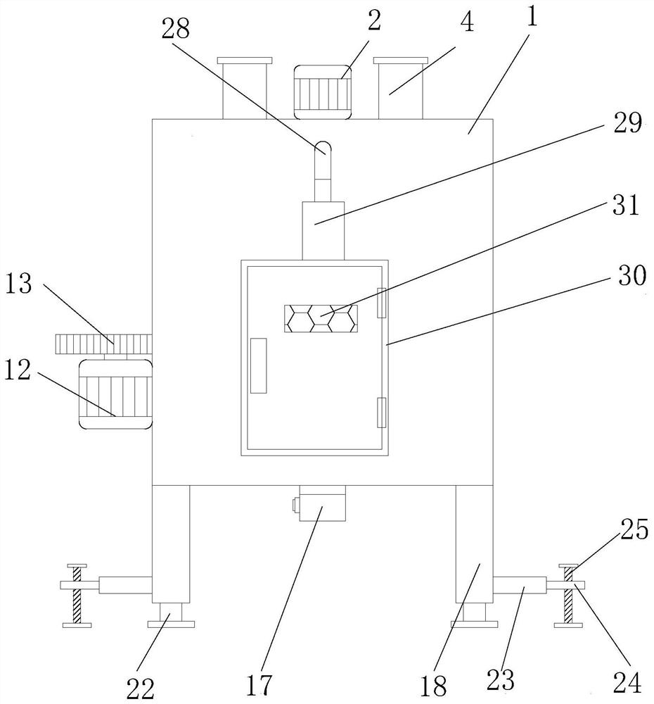 Plastic processing stirring device