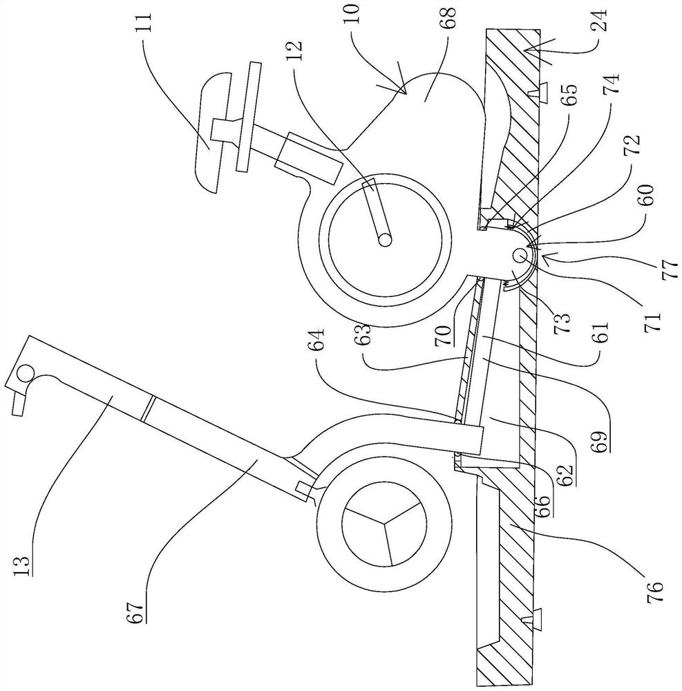 Simulation riding device and VR simulation riding device