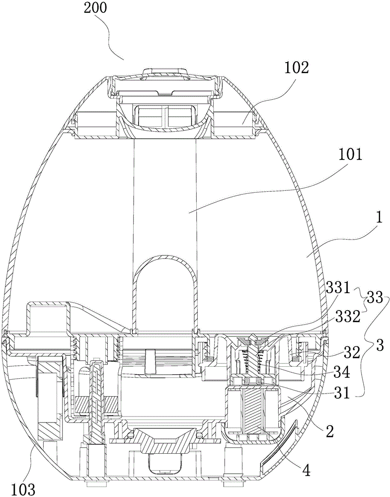 Magnetic suspension type water adding device and air humidifier