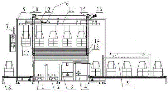 Full-automatic ultrasonic cleaning machine for nickel-based conductor materials