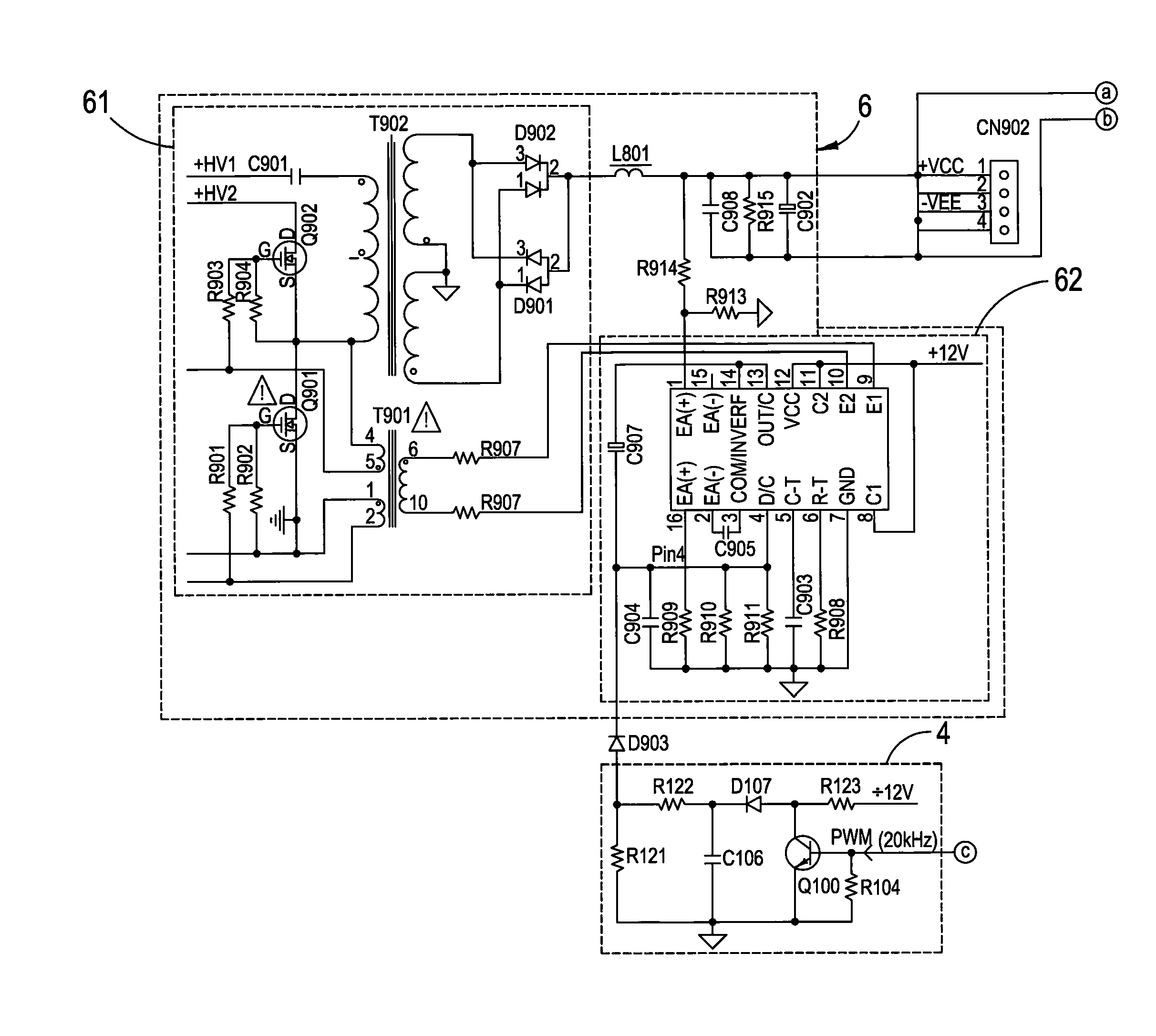 Power-saving amplifying device