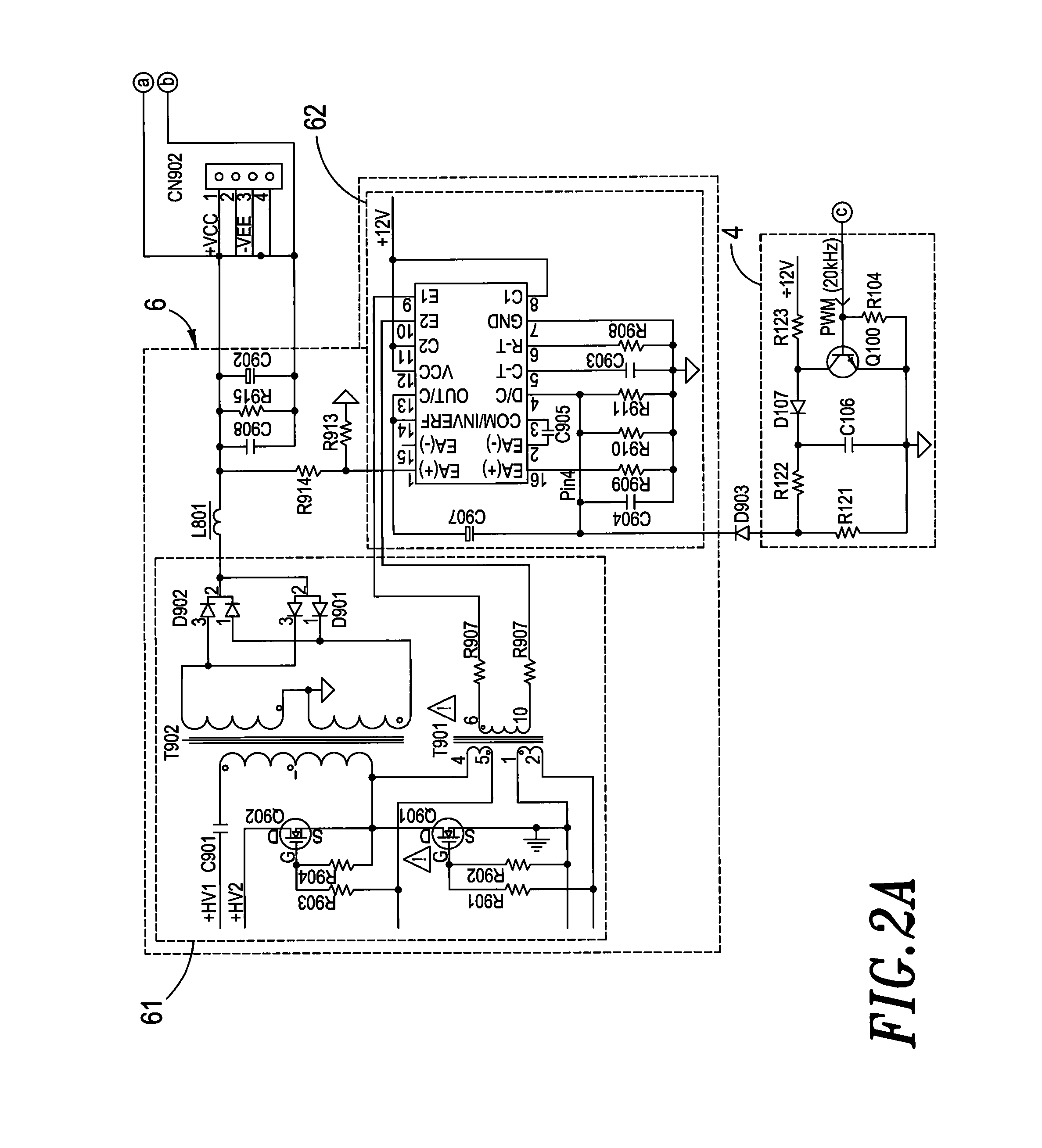 Power-saving amplifying device