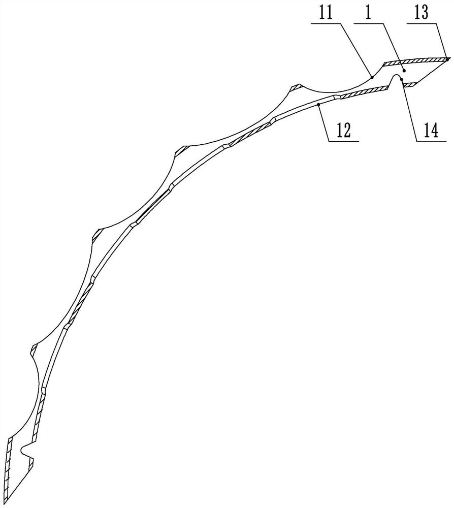 Implant for increasing outflow of aqueous humor and production method of implant