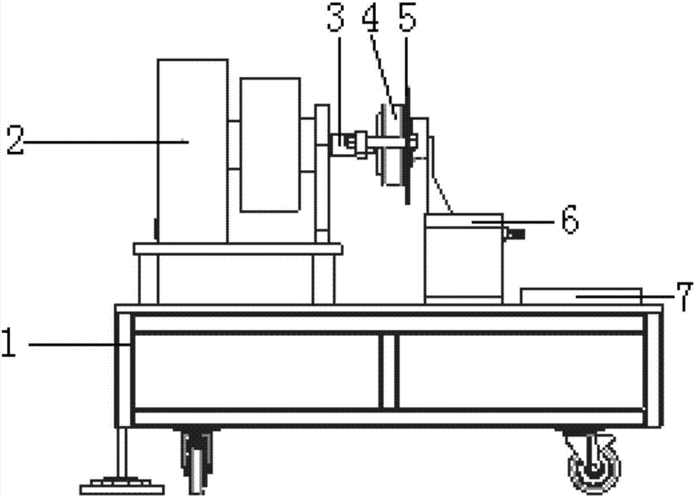 Test bench and test method of chassis driving test of robot