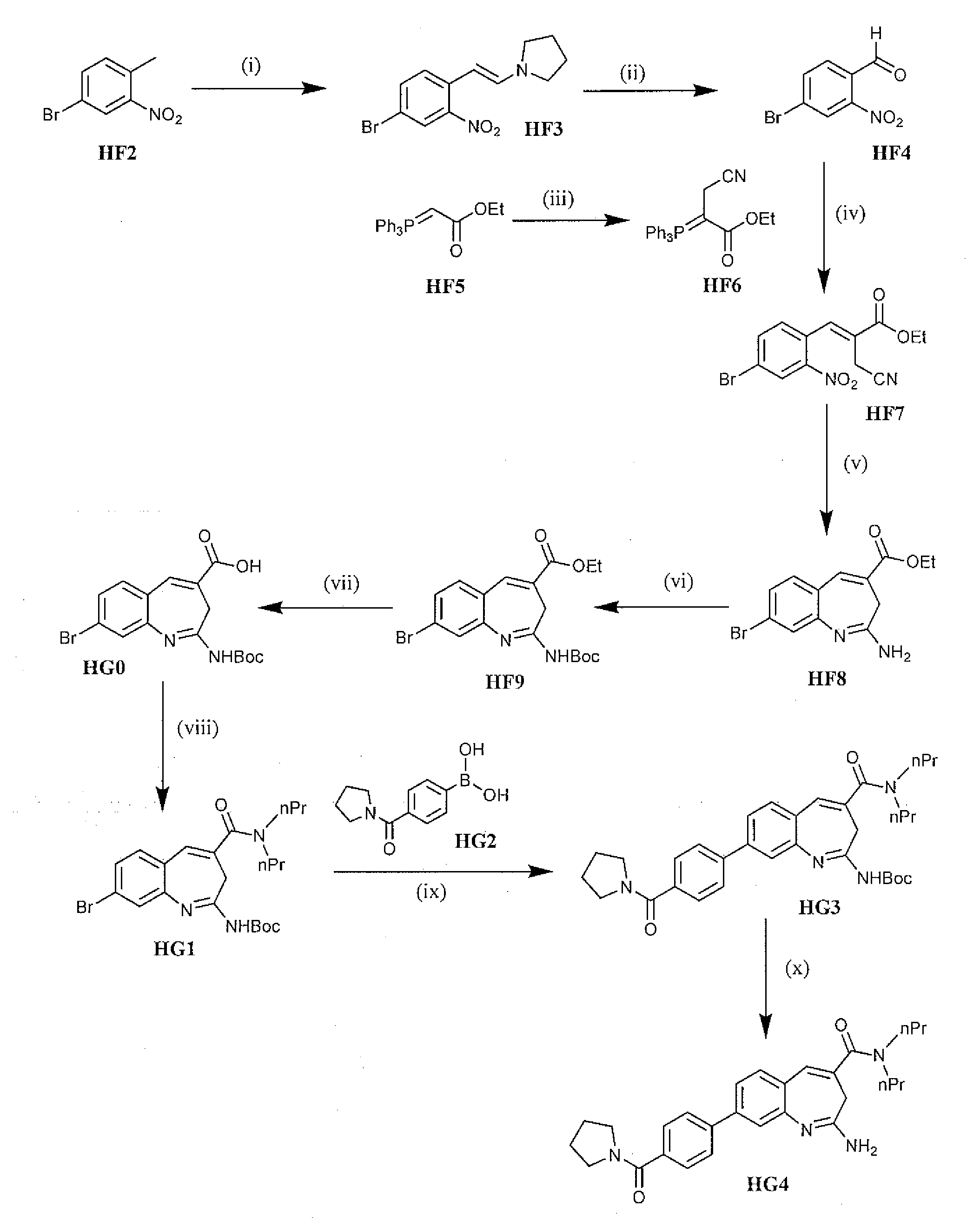 Methods of synthesis of benzazepine derivatives