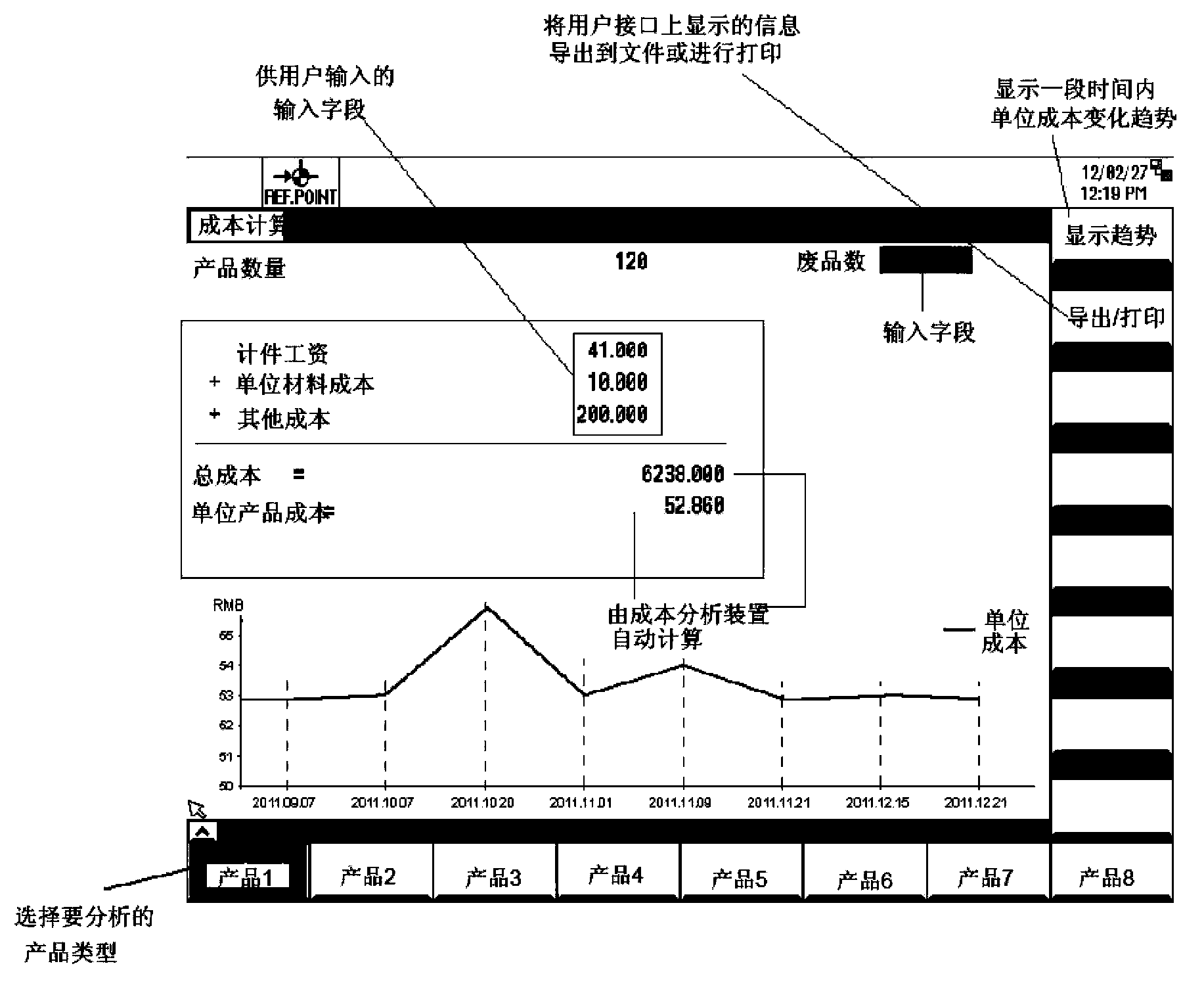 Cost analysis apparatus for numerical control machine tool, and numerical control system