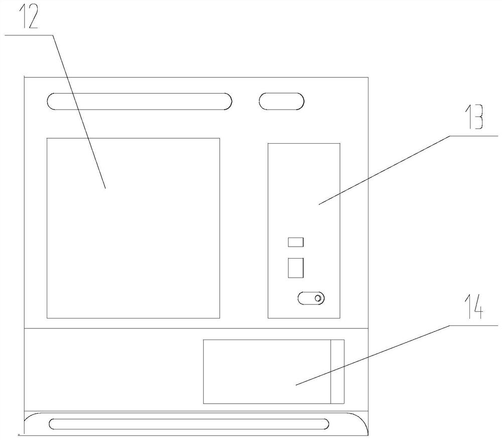 A boxed lunch vending system based on time-based external chute push and take-out