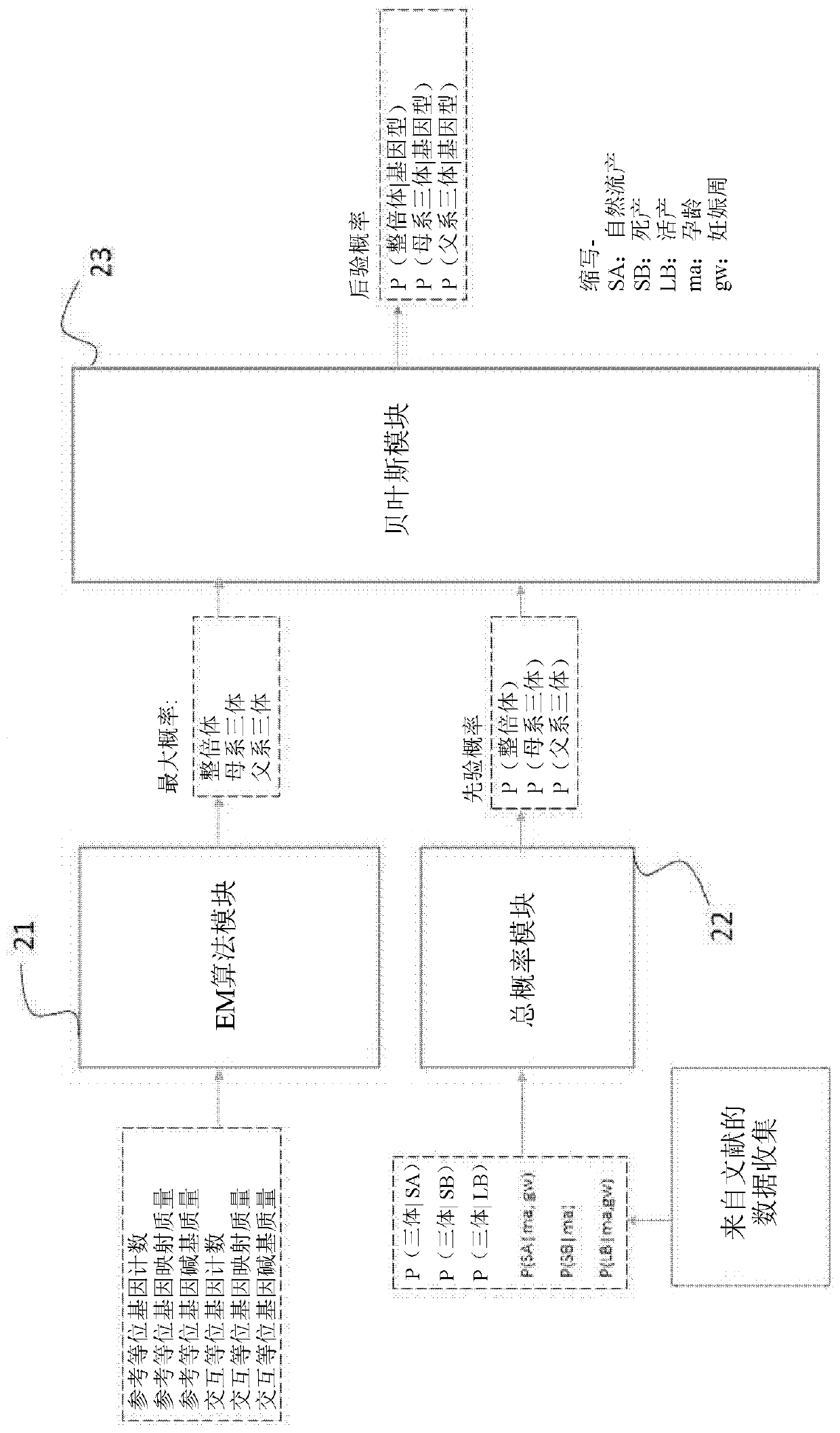 Method for non-invasive antenatal determination of aneuploidy by targeting next generation sequencing with biallelic SNP