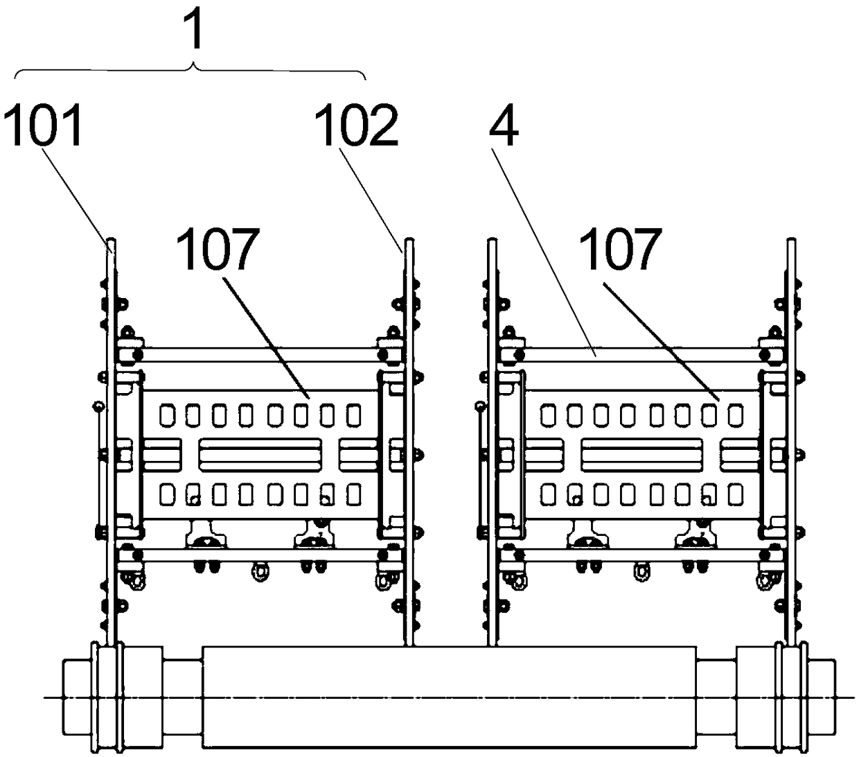 Baking device and method of immersion type dry-type transformer