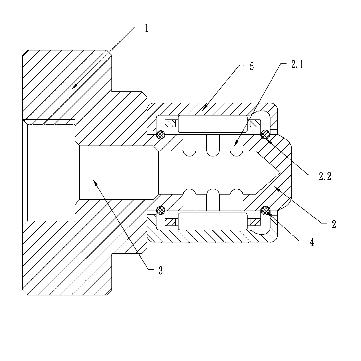 Bearing used grease filling device