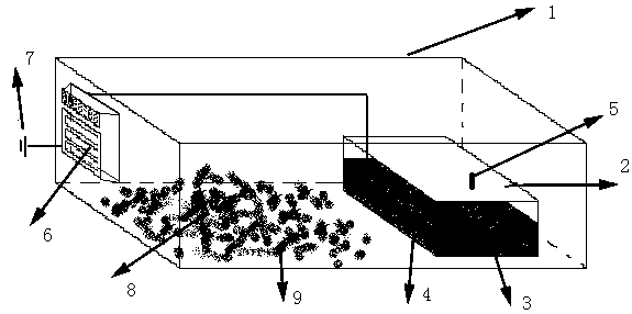 Lasioderma serricorne breeding chamber and method for gathering invasion microorganisms by aid of same