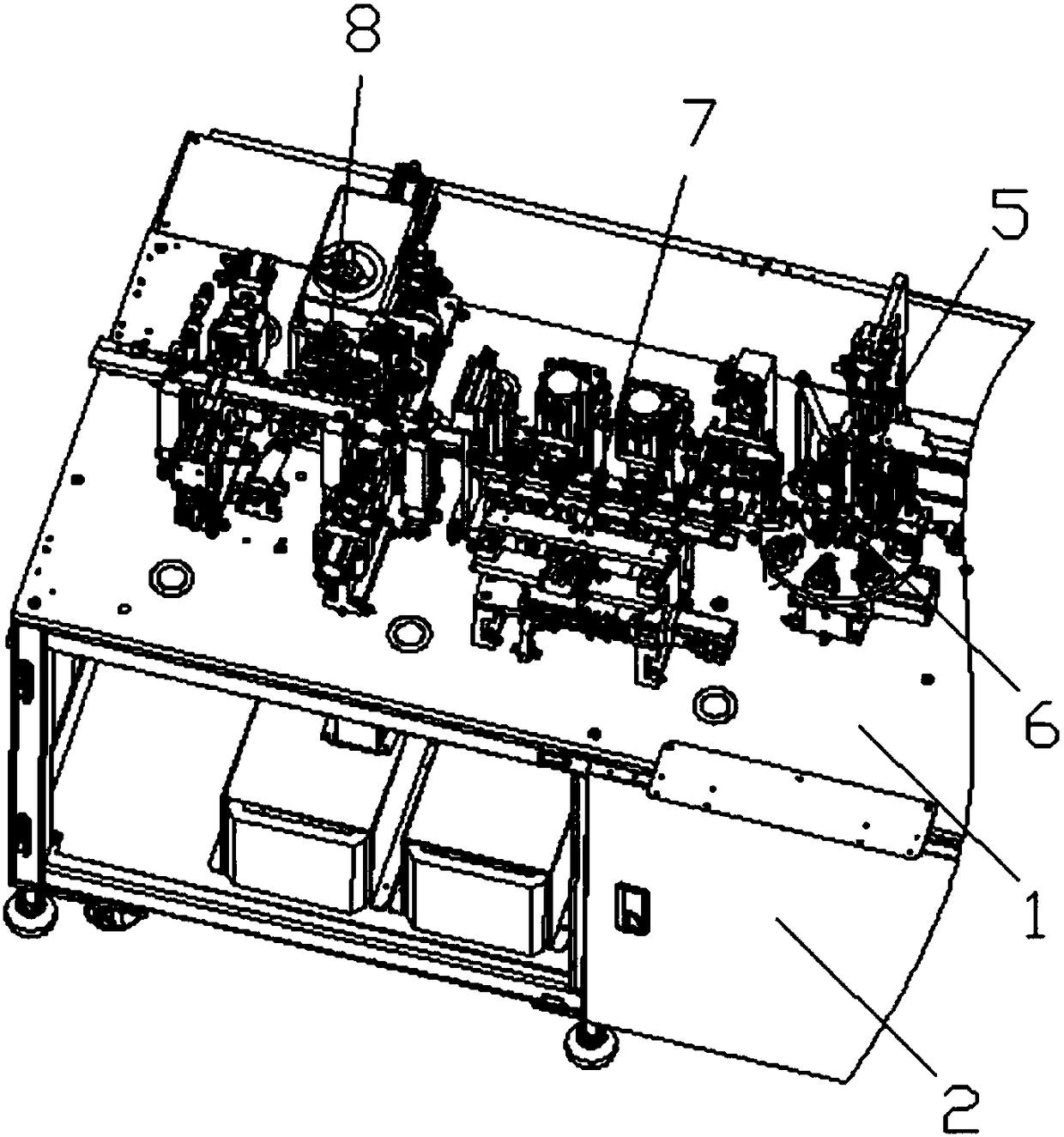 Locking plate assembling machine for connector