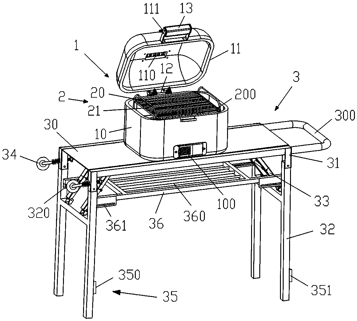 Portable barbecue grill