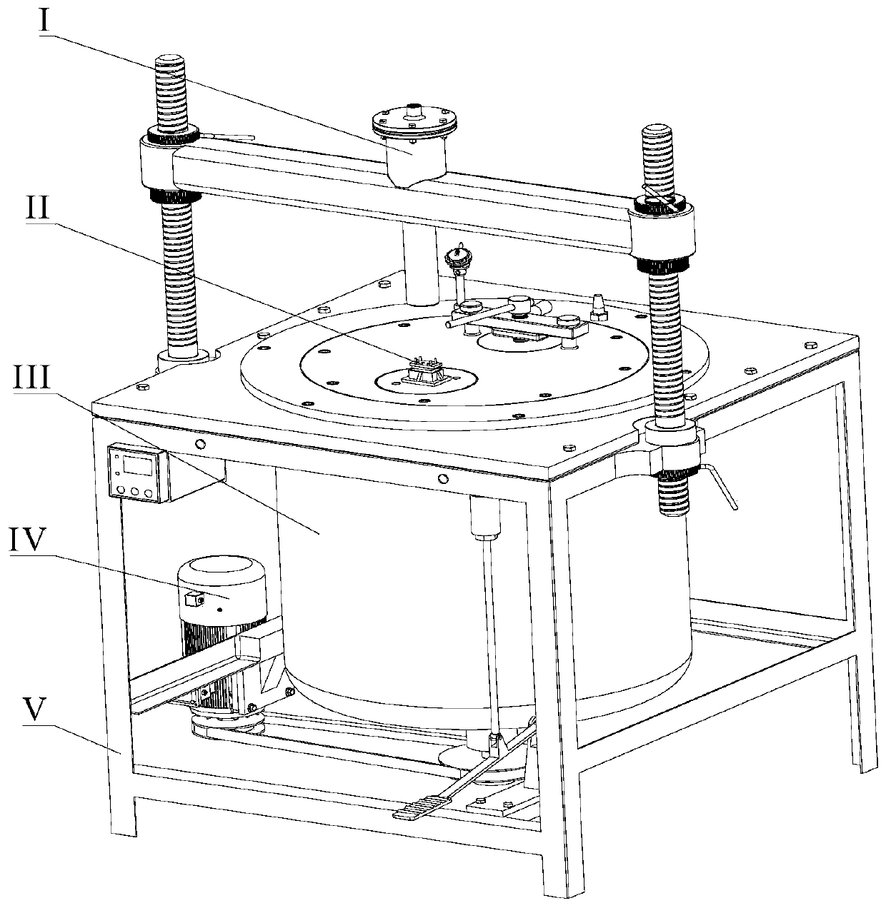 Aluminum oxide ceramic integrated hot-pressing molding machine and working method