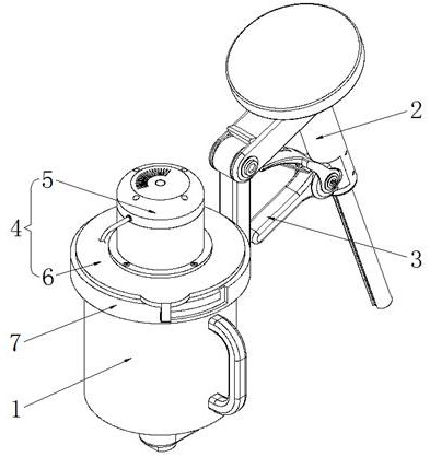 Handheld medical gypsum stirring device for orthopedics department