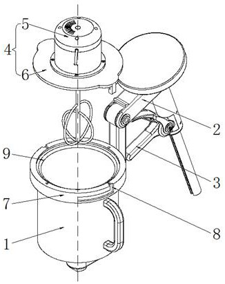 Handheld medical gypsum stirring device for orthopedics department