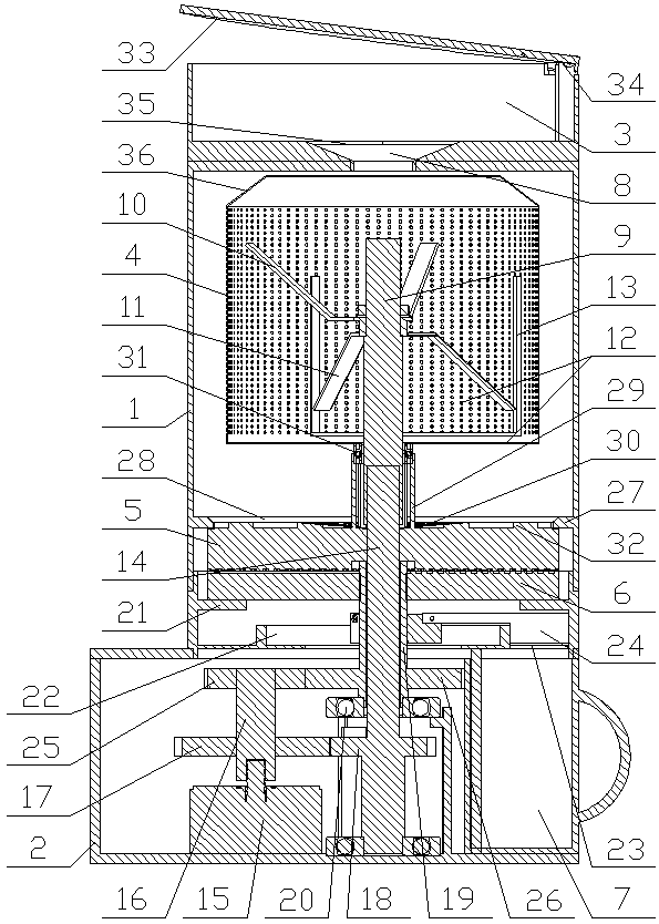 Tea powder grinding machine