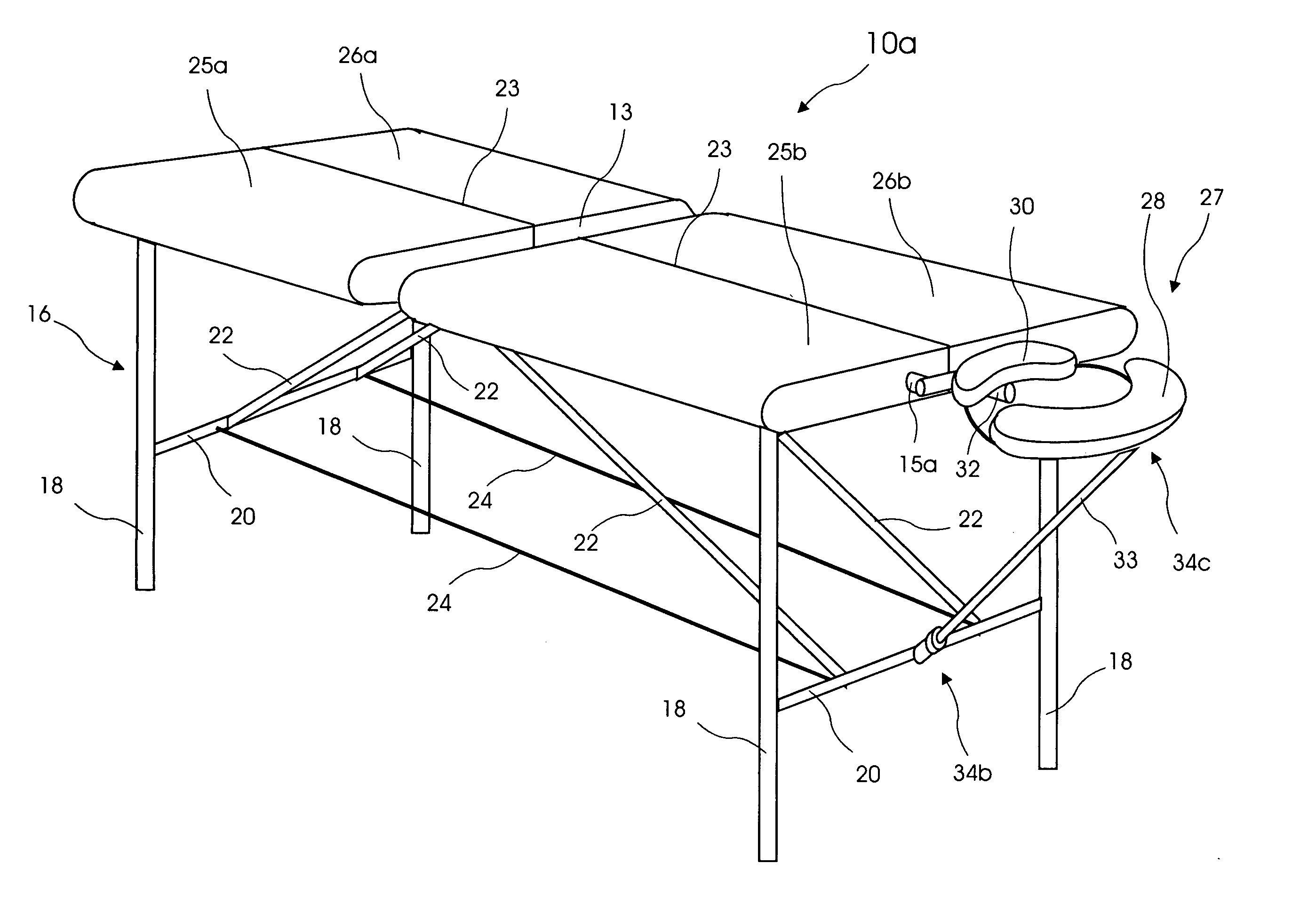 Massage table