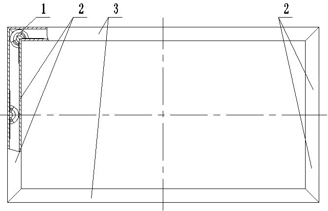 Integral folding frame type framework projection screen