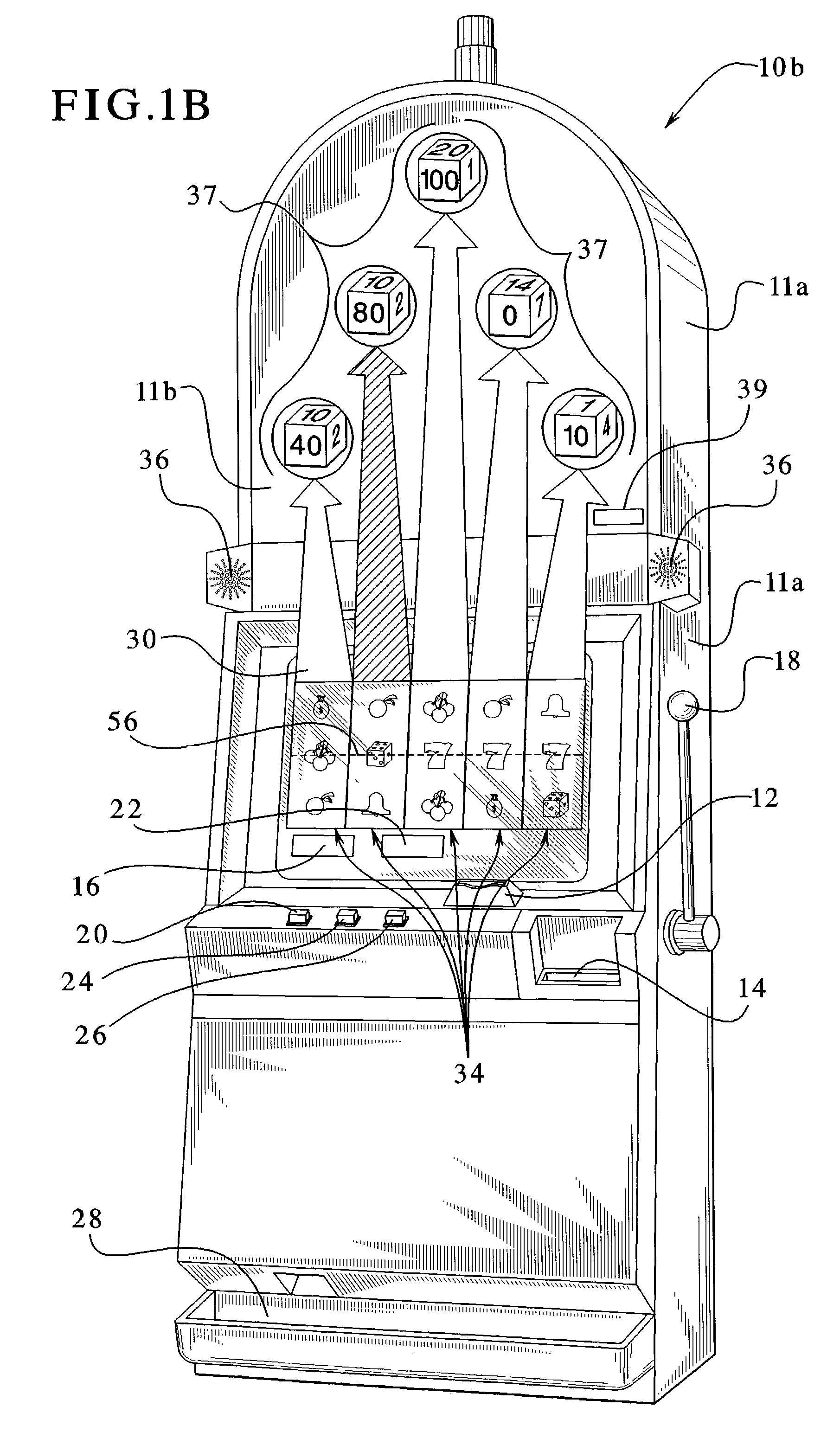 Gaming device having a mechanical award indicator