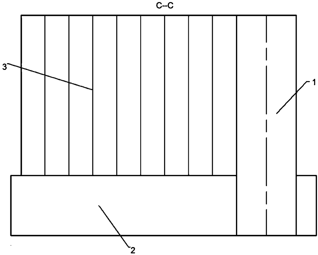 Medium-length hole controlled blasting construction method of underground large chamber