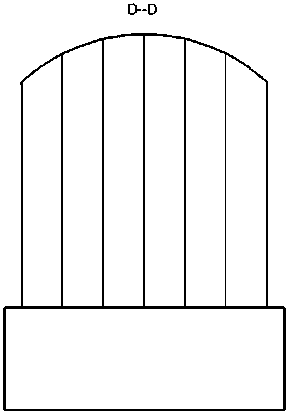 Medium-length hole controlled blasting construction method of underground large chamber