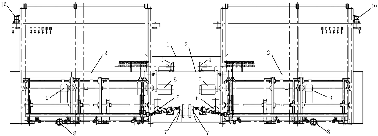 Combined type roving frame