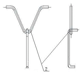 An anchoring structure in high temperature zone of rotary heat equipment