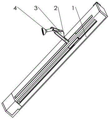 Rotary rail shower nozzle