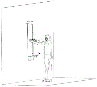 Rotary rail shower nozzle