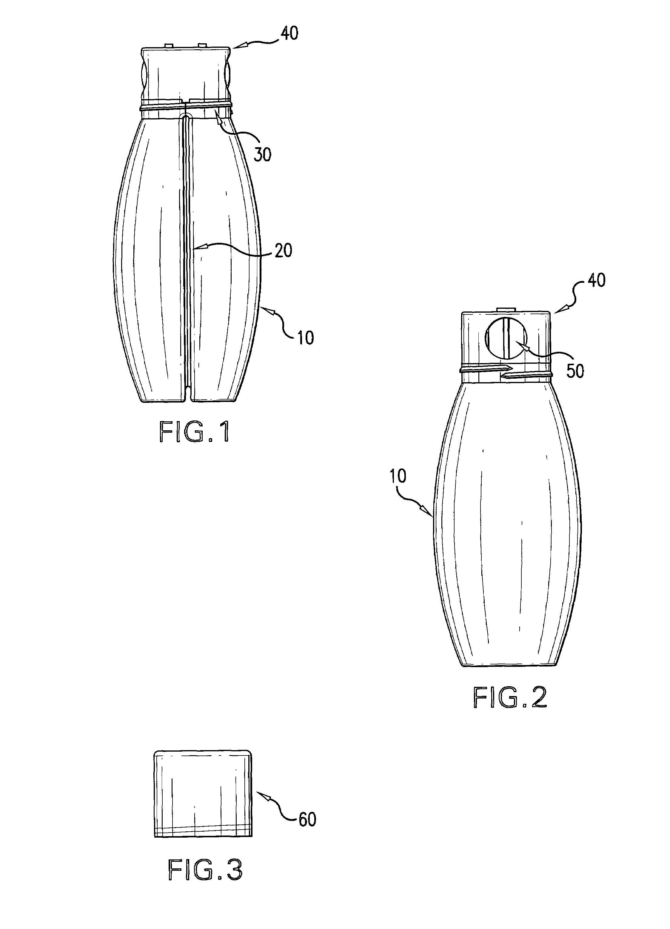 Double chamber variable condiment dispenser bottle