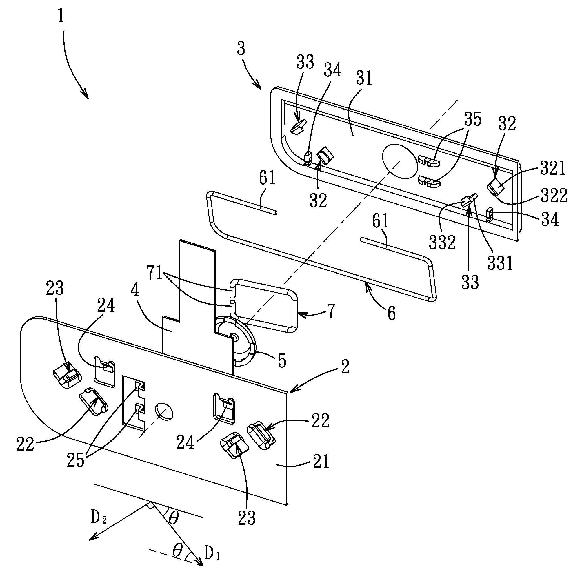 Keyswitch device and assembly of supporting seat and key cap thereof