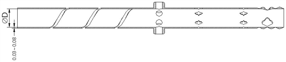 Deep hole drilling method for tiny thin-walled parts