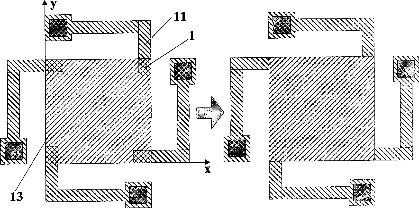 Method for converting standard process layout to system-level mode in micro-electromechanical system