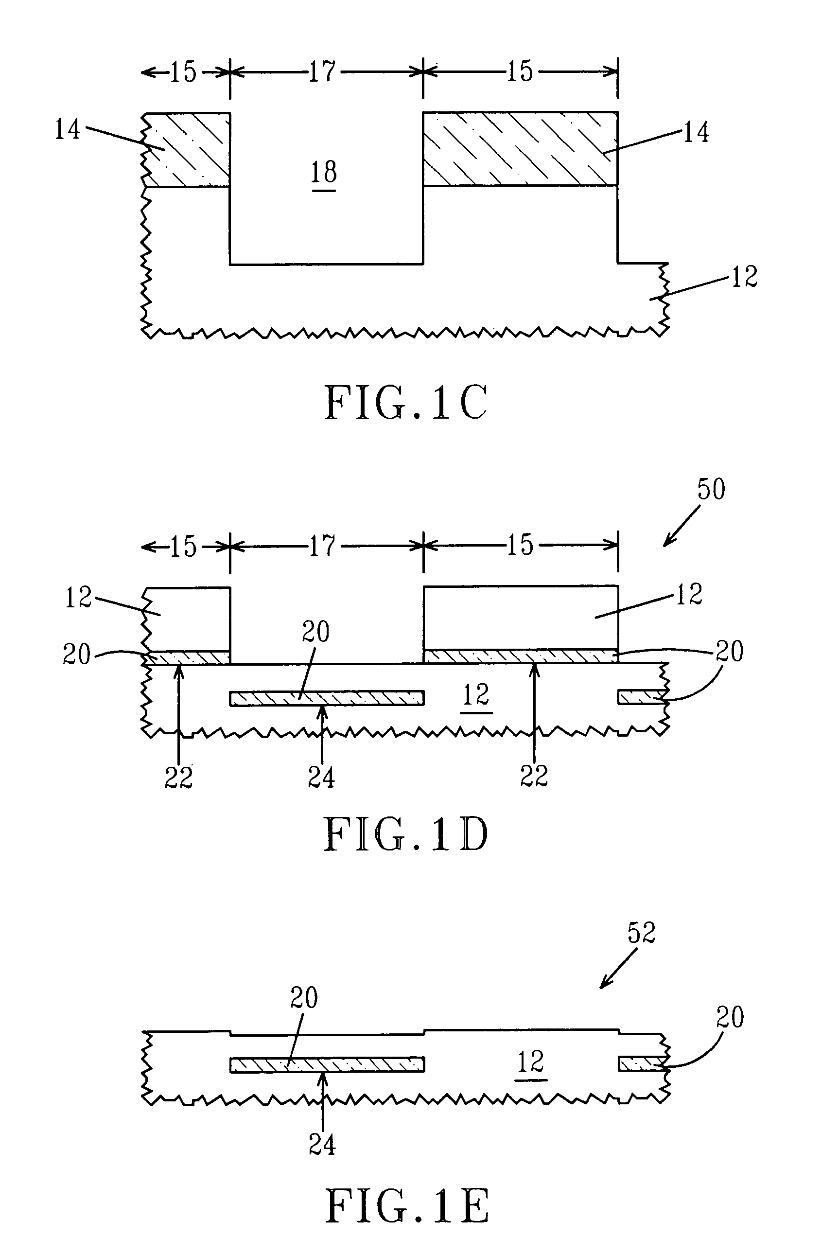 Patterning SOI with silicon mask to create box at different depths