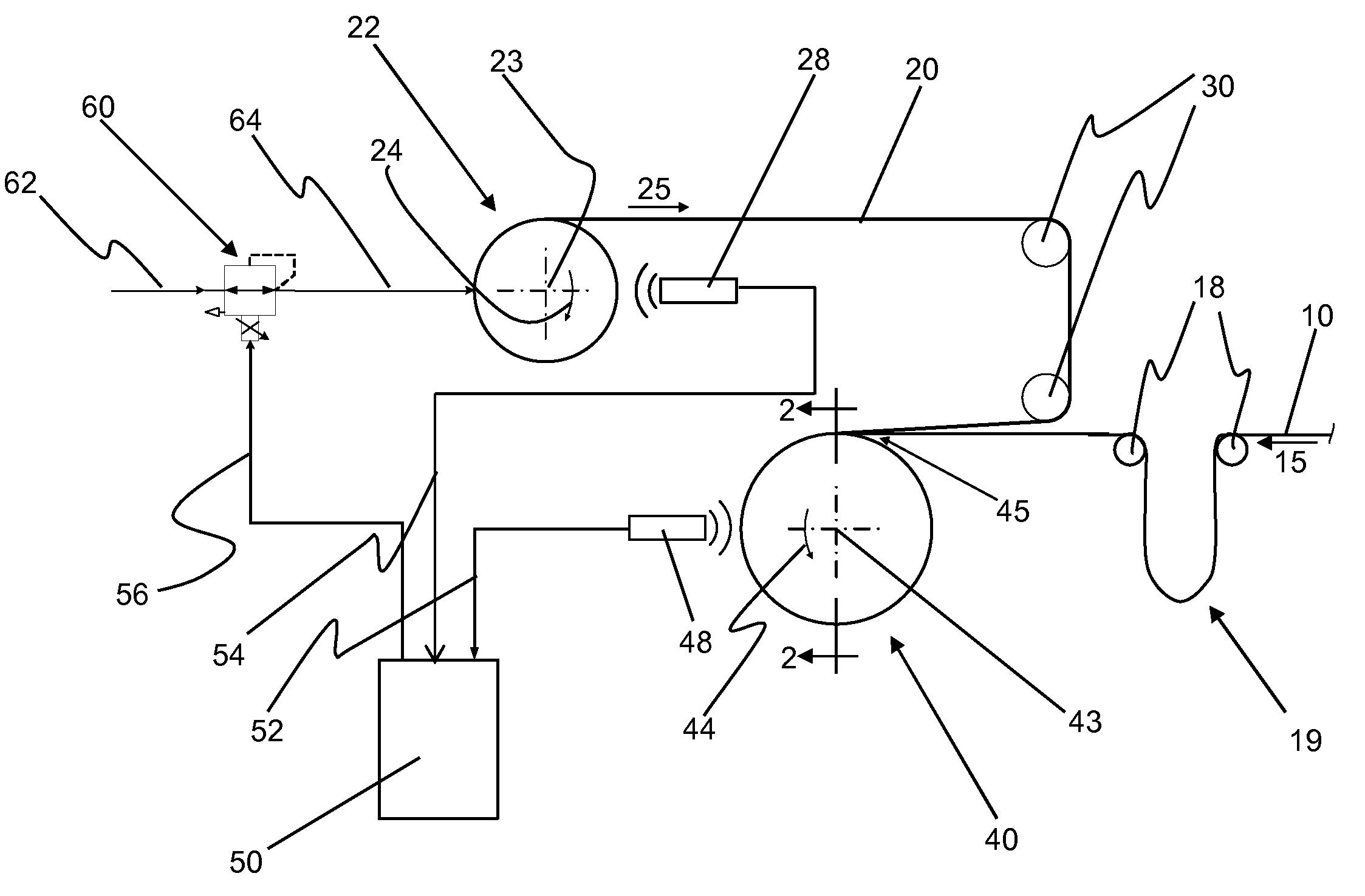 Winding glass ribbon by tensioning interleaving material