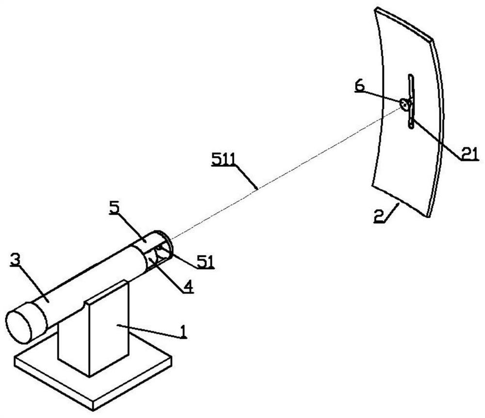 Calibration device and calibration method for alignment of guidance radar mechanical axis and electrical axis