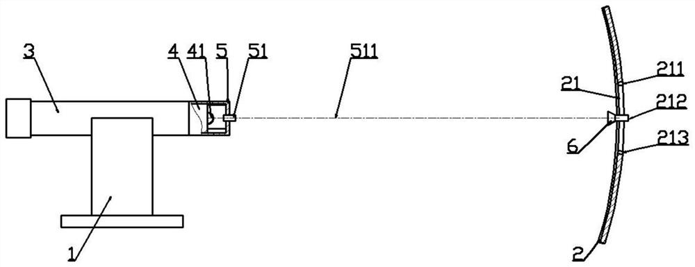 Calibration device and calibration method for alignment of guidance radar mechanical axis and electrical axis