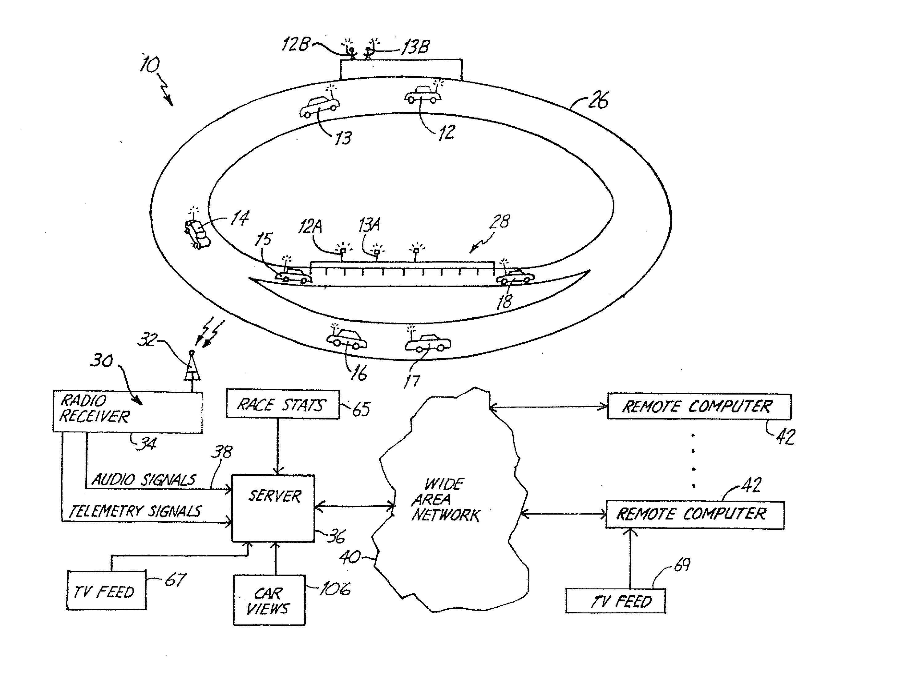 System and method for listening to teams in a race event