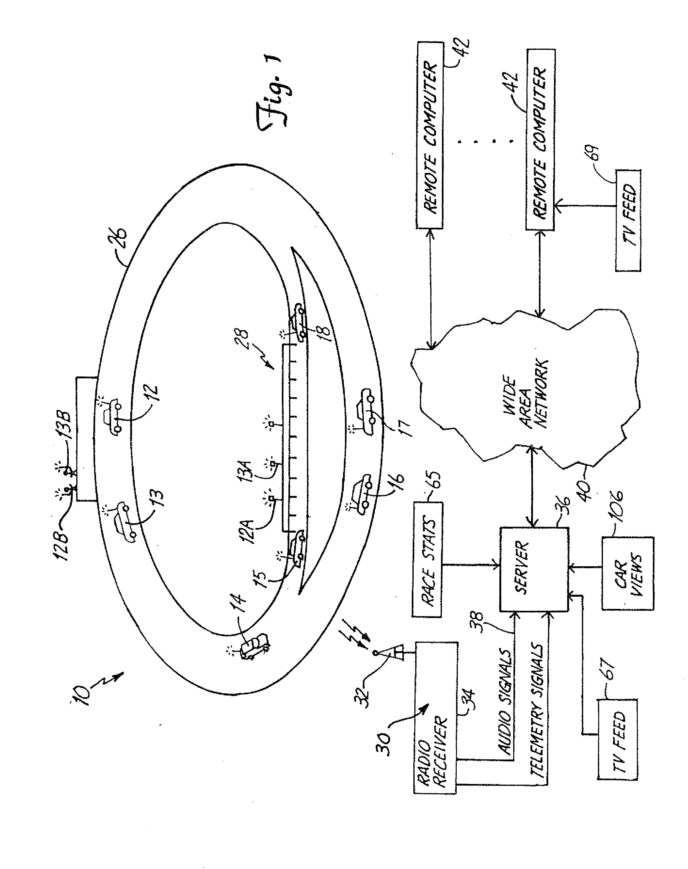 System and method for listening to teams in a race event