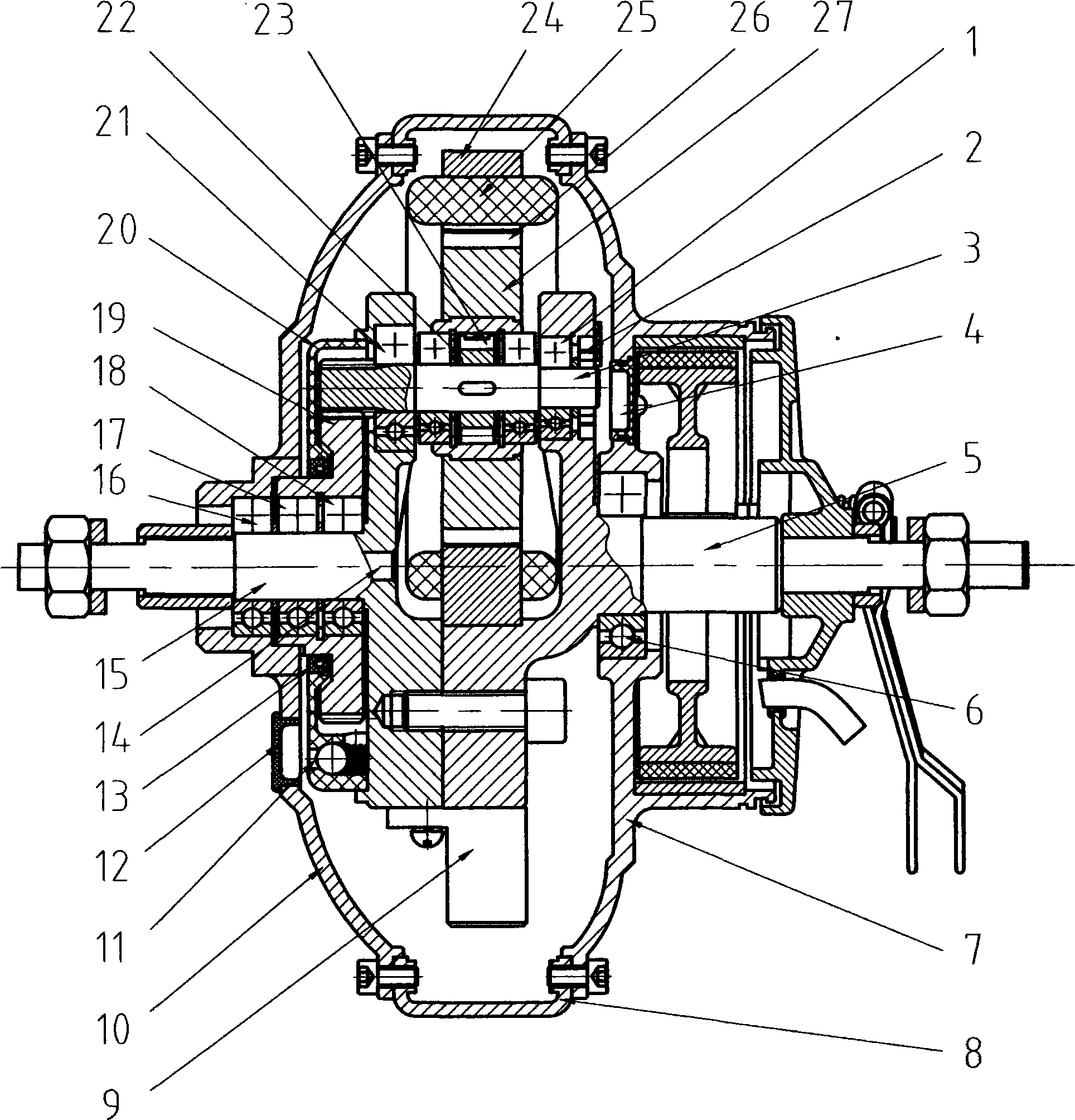 Internal bias hub motor