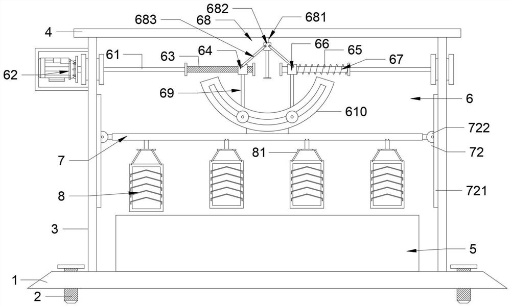 Hanging fixture for gasket galvanization