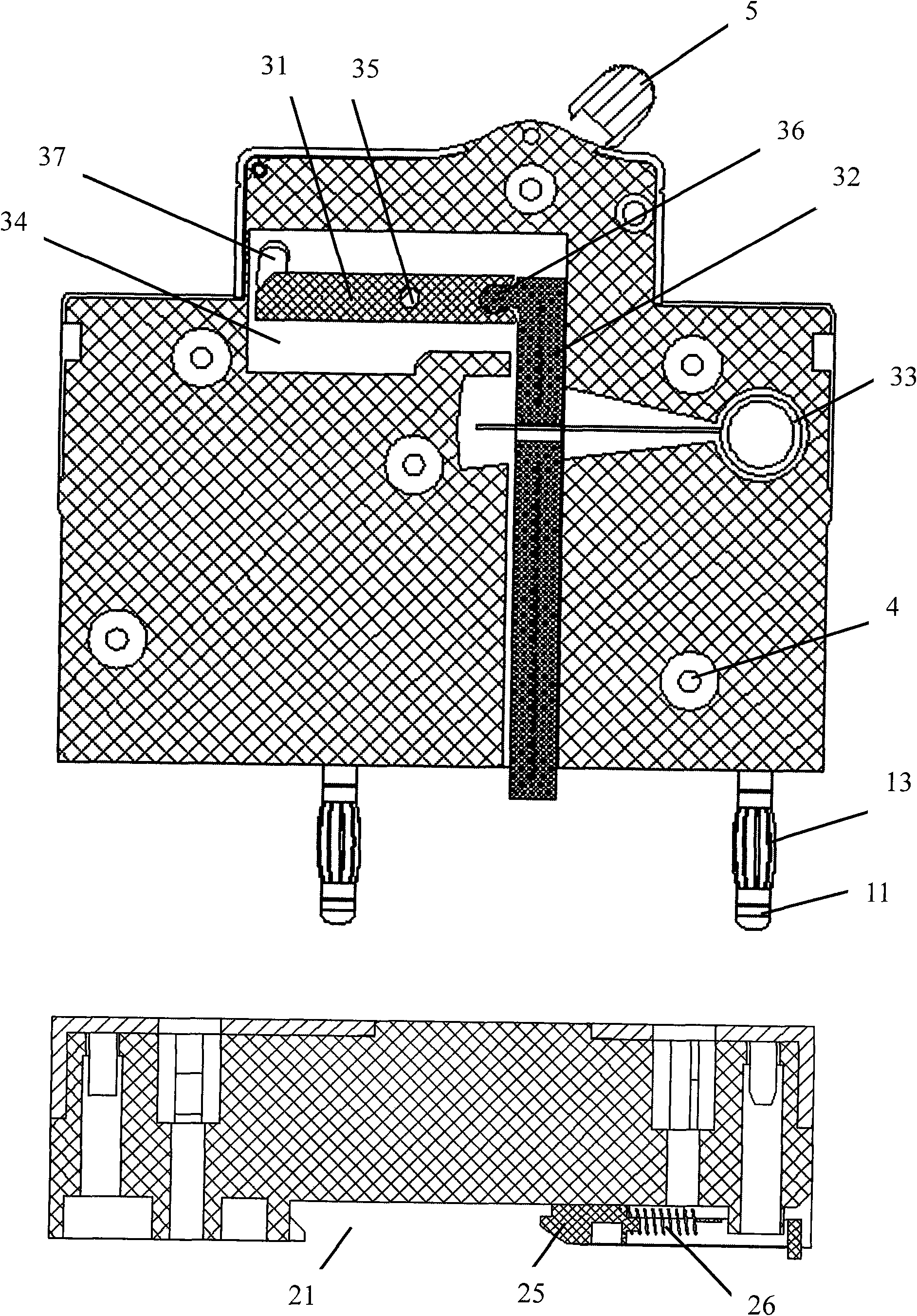 Small circuit breaker for plug-in installation