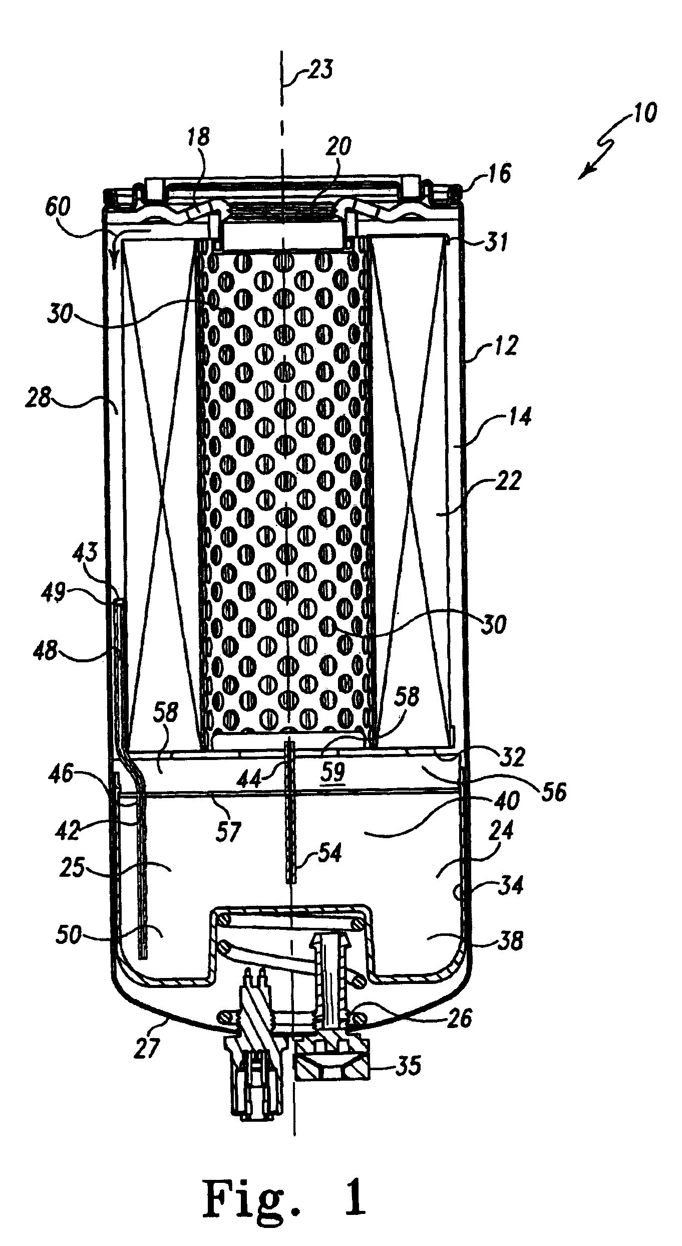 Liquid additive slow-release apparatus driven by a filter pressure gradient