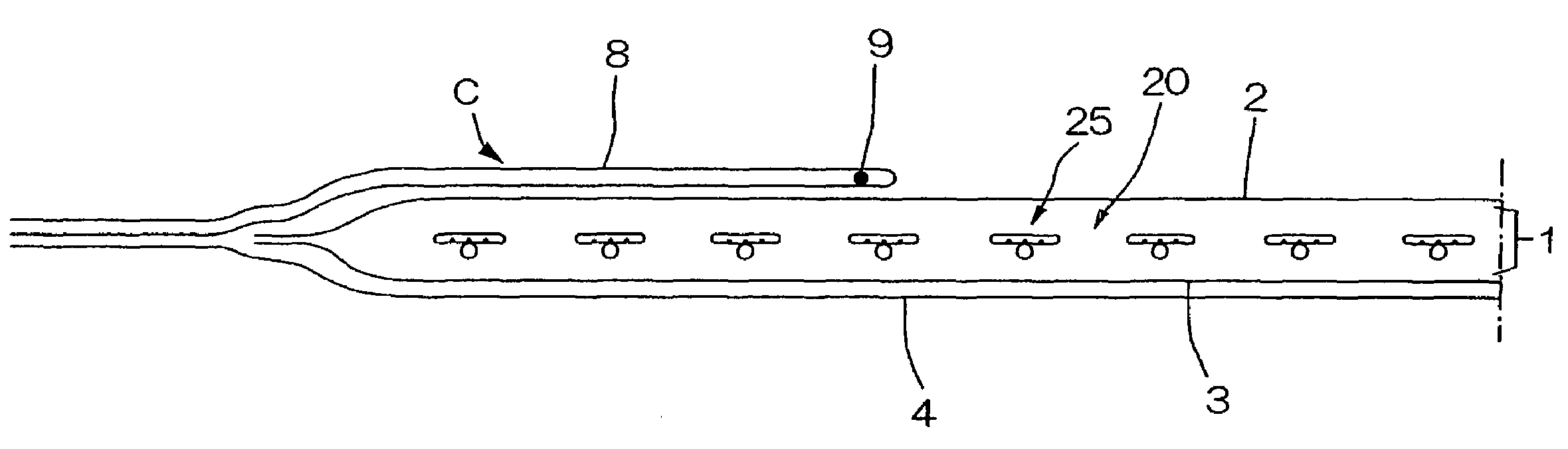 Absorbent article for body fluids and production method thereof