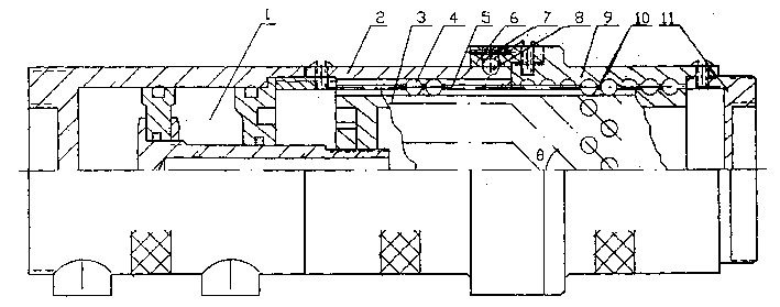 Hydraulic spiral longitudinal joint of robot