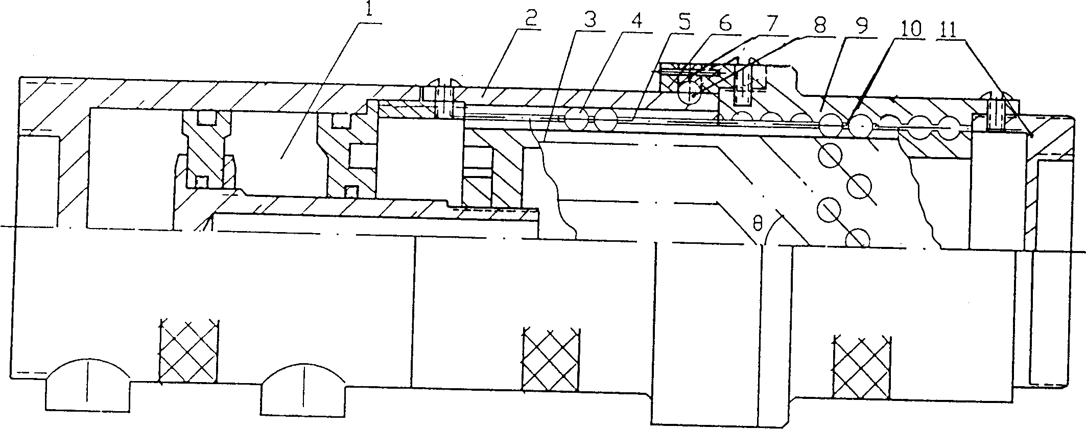 Hydraulic spiral longitudinal joint of robot