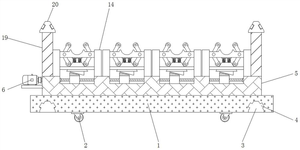 Compressed oxygen storage tank transportation fixing device