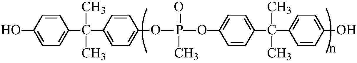 Phosphorus-containing flame-retardant engineering plastic PSU (polysulfone) and synthetic method thereof